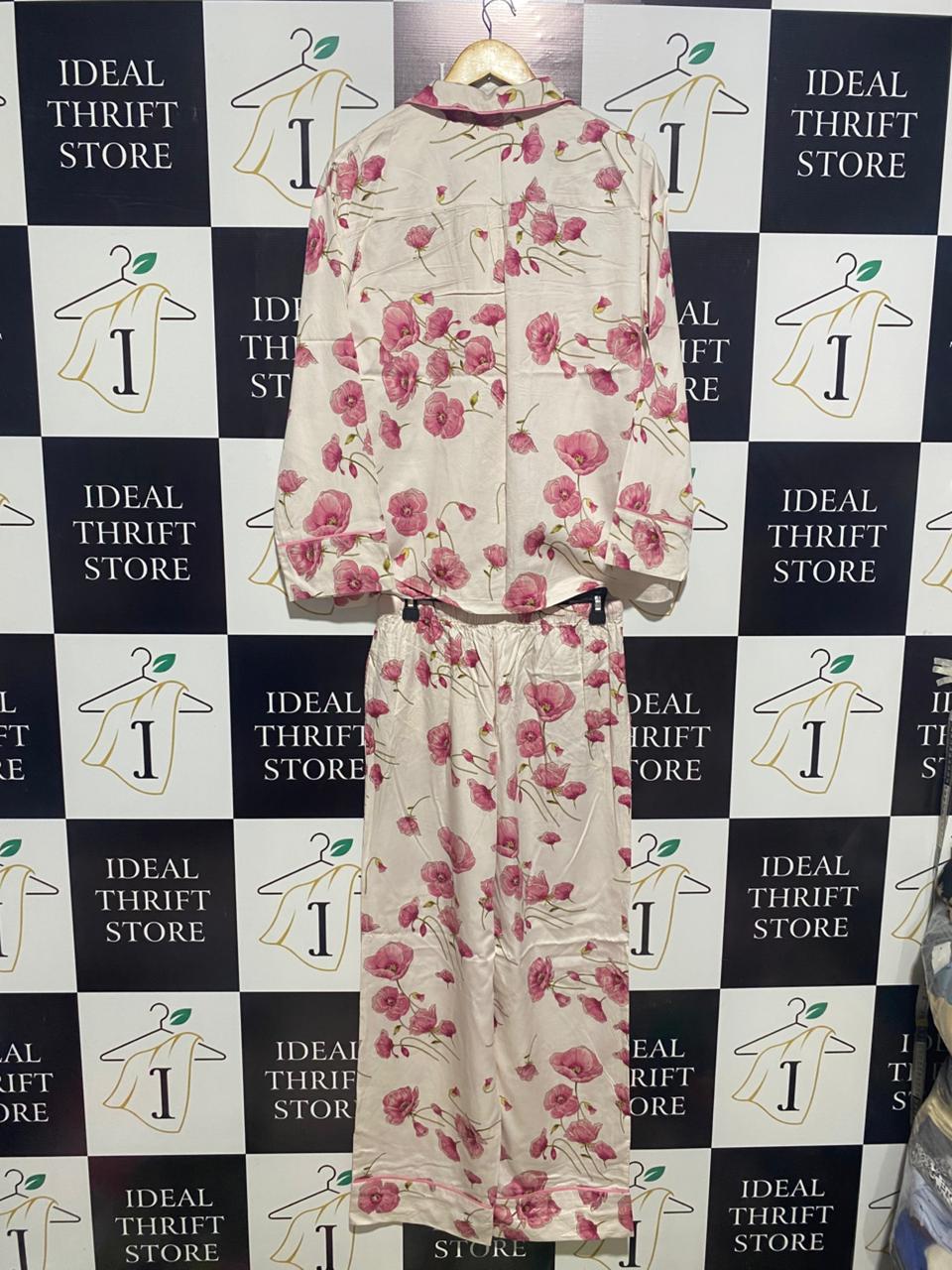 PETERALEXANDER |S| WOMEN’S PINK POPPY PRINT PAJAMA SET