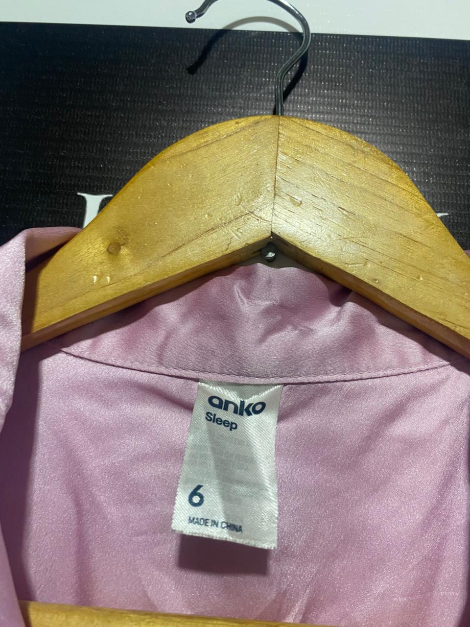 ANKO |S/M| WOMEN’S MAUVE SATIN SHORT PAJAMA SET