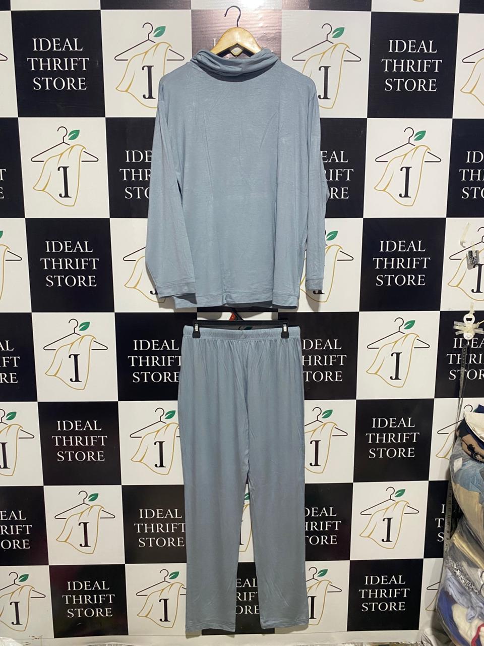 WOMEN’S DUSTY BLUE HOODED LOUNGE SET |S/M|