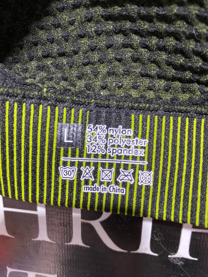 PANEL ZIP-UP ATHLETIC JACKET - CROPPED TWO-TONE PERFORMANCE TOP |M| BUST 16|