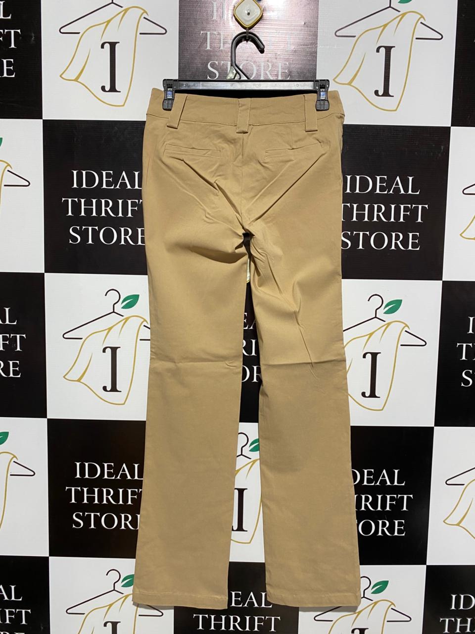 SUPRE |M| WAIST 28| WOMEN'S CLASSIC KHAKI STRAIGHT-LEG TROUSERS