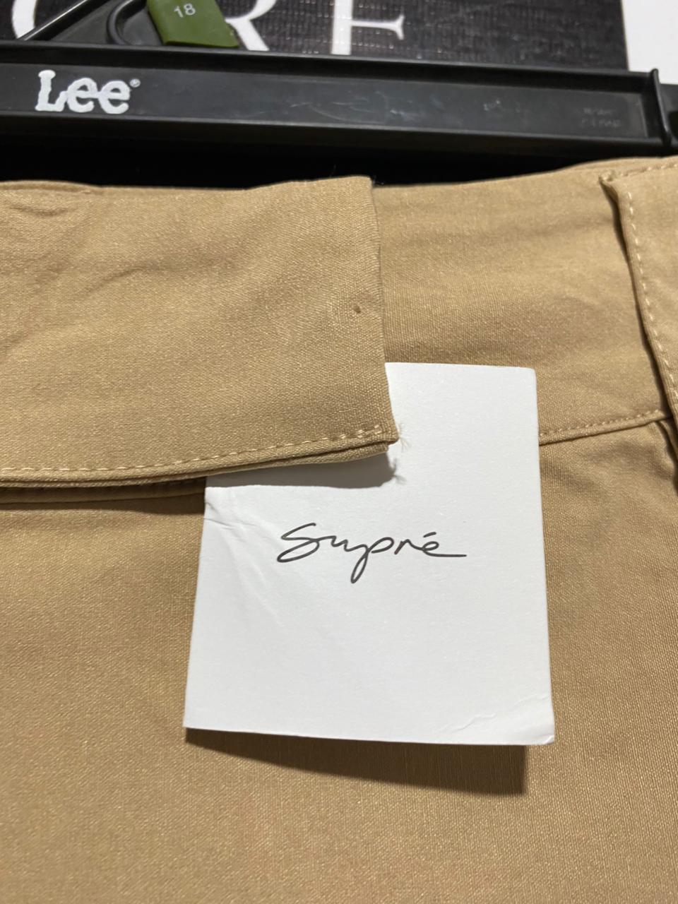 SUPRE |M| WAIST 28| WOMEN'S CLASSIC KHAKI STRAIGHT-LEG TROUSERS
