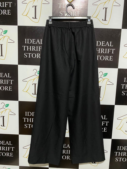 SVLI |M| WAIST 28| OLIVE HIGH-WAISTED BUTTON-FRONT TROUSERS