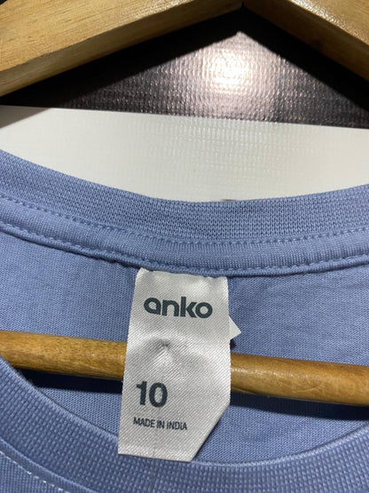 ANKO |M| BUST 18|B12| CORE BASICS SOFT LAVENDER BLUE COTTON TEE