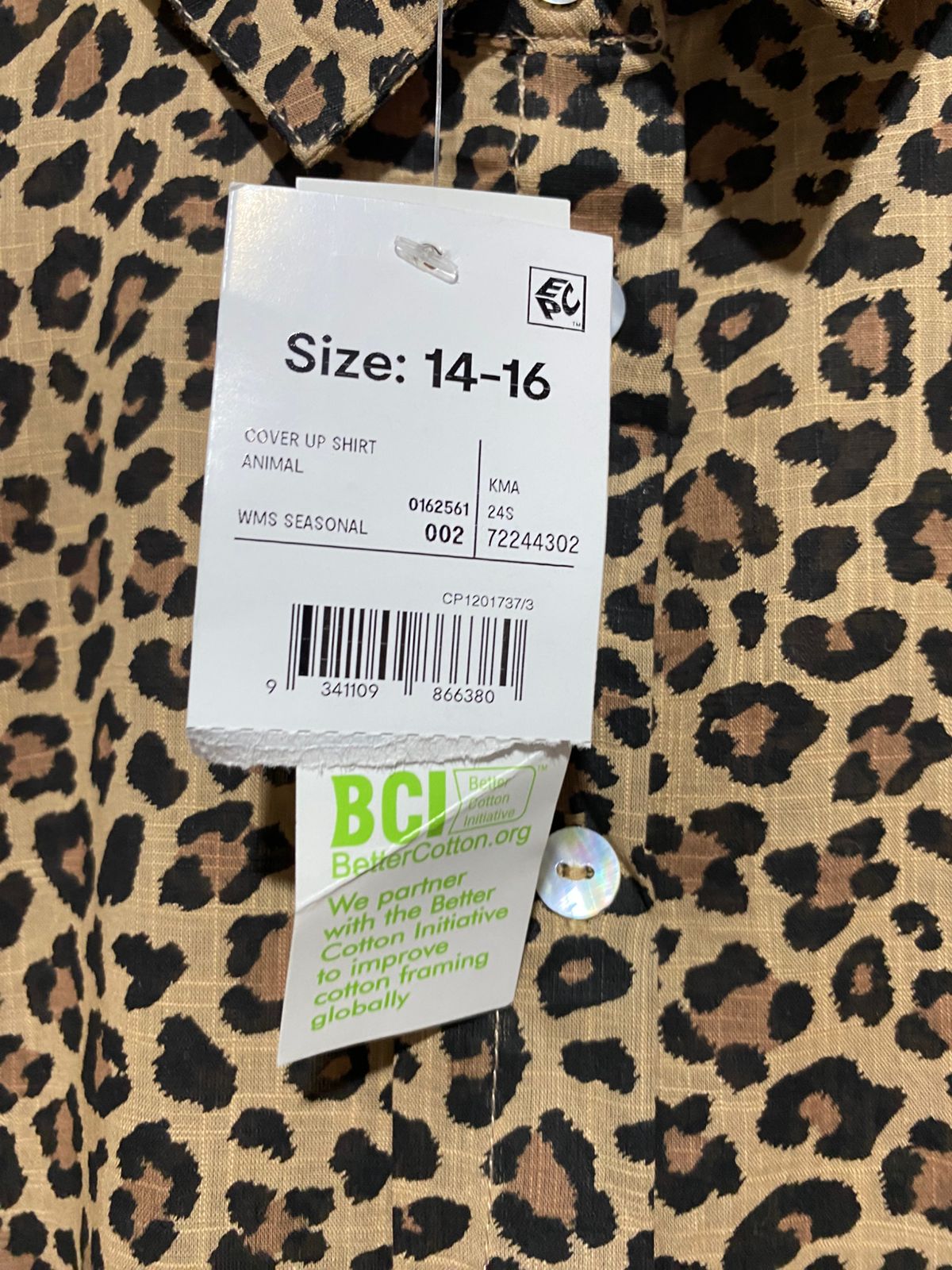 ANKO |XL| BUST 26| WILD STYLE LEOPARD PRINT BUTTON-UP SHIRT