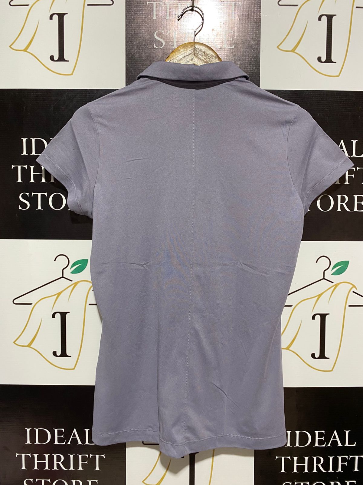 NIKE GOLF |M| BUST 19| DRI-FIT CHARCOAL GREY PERFORMANCE POLO