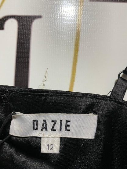 DAZIE |M| BUST 17| LUXE BLACK SATIN CORSET TOP