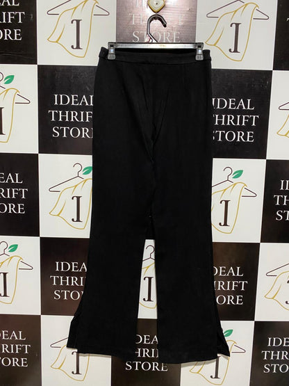 MEET METRO |M| WAIST 27| BLACK HIGH-RISE DRESS PANTS WITH STRUCTURED FRONT SEAM AND STRETCH FIT