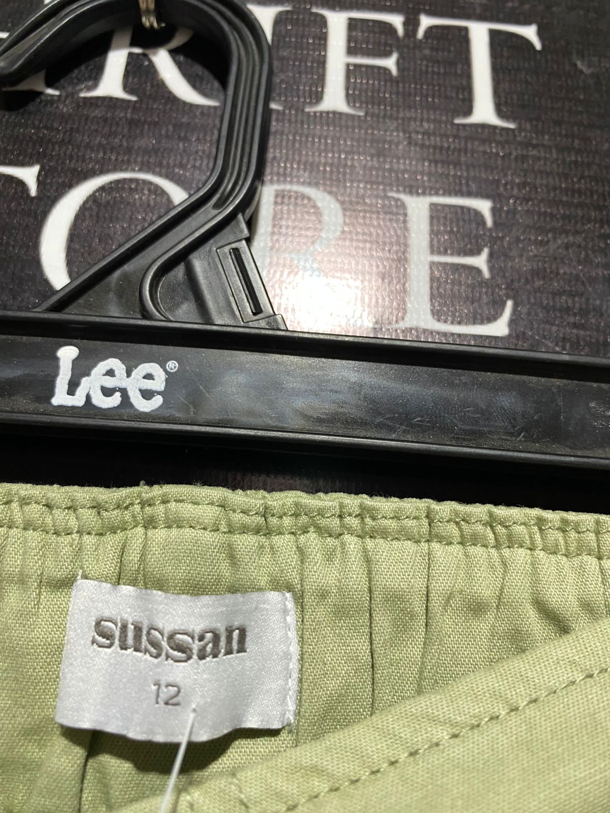 SUSSAN |XL| WAIST 33| Stretch Utility Cargo Joggers – Sage Green