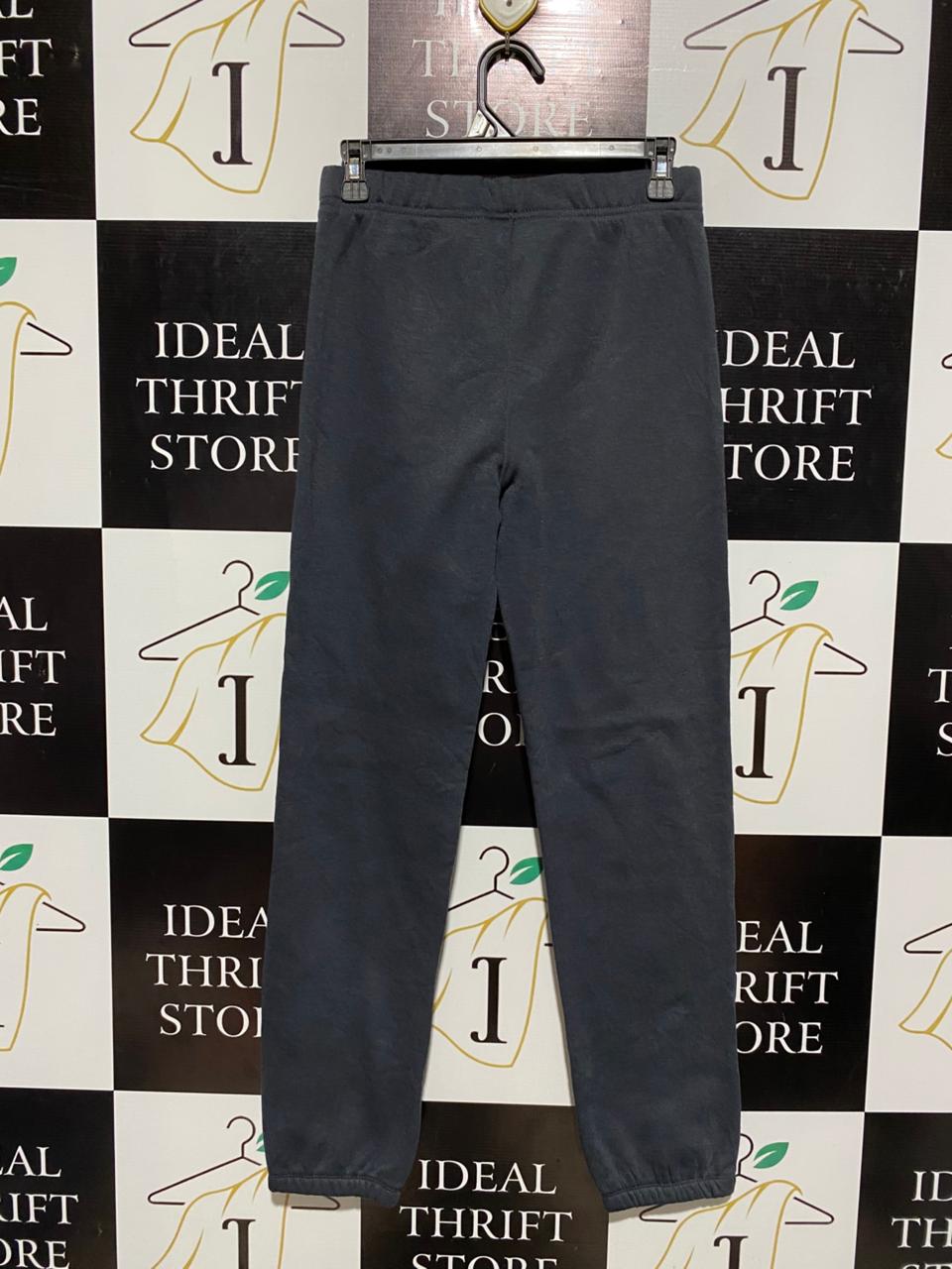 BRILLIANT BASICS |M| WAIST 28|C1| CHARCOAL GREY FLEECE JOGGERS WITH TEAL ACCENTS