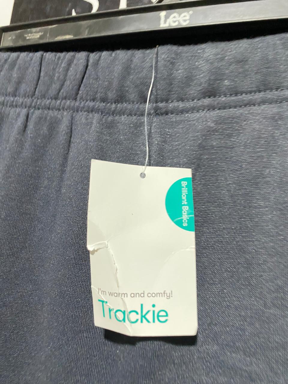 BRILLIANT BASICS |M| WAIST 28|C1| CHARCOAL GREY FLEECE JOGGERS WITH TEAL ACCENTS