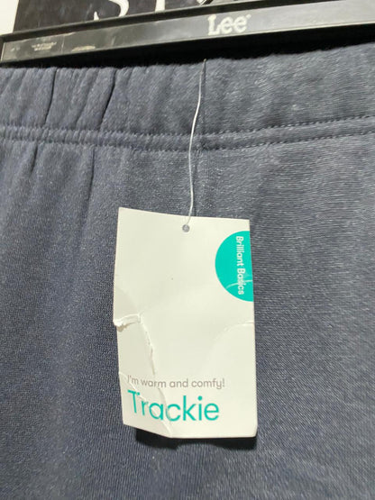BRILLIANT BASICS |M| WAIST 28|C1| CHARCOAL GREY FLEECE JOGGERS WITH TEAL ACCENTS