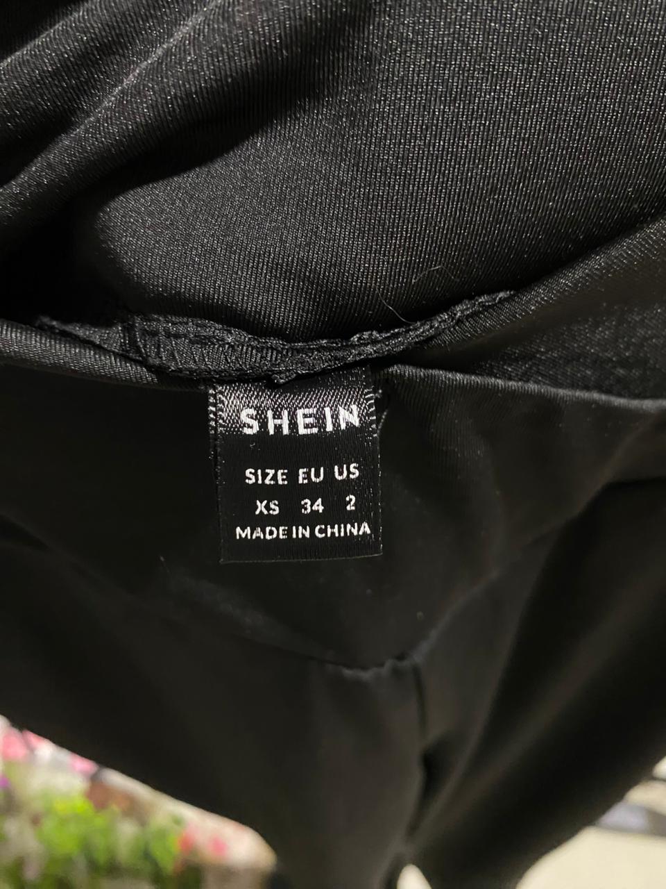 SHEIN |XS| WAIST 24| BLACK CROSS-WAIST FLARE YOGA PANTS