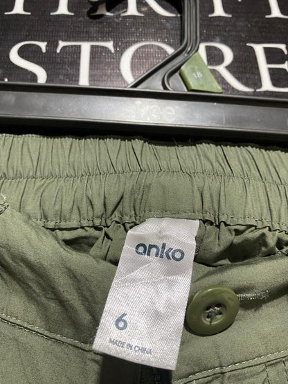ANKO |M| WAIST 27| OLIVE GREEN STRAIGHT-LEG CARGO PANTS