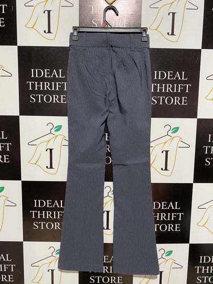 ANKO |S| WAIST 26| GREY PINSTRIPE HIGH-RISE FLARE DRESS PANTS