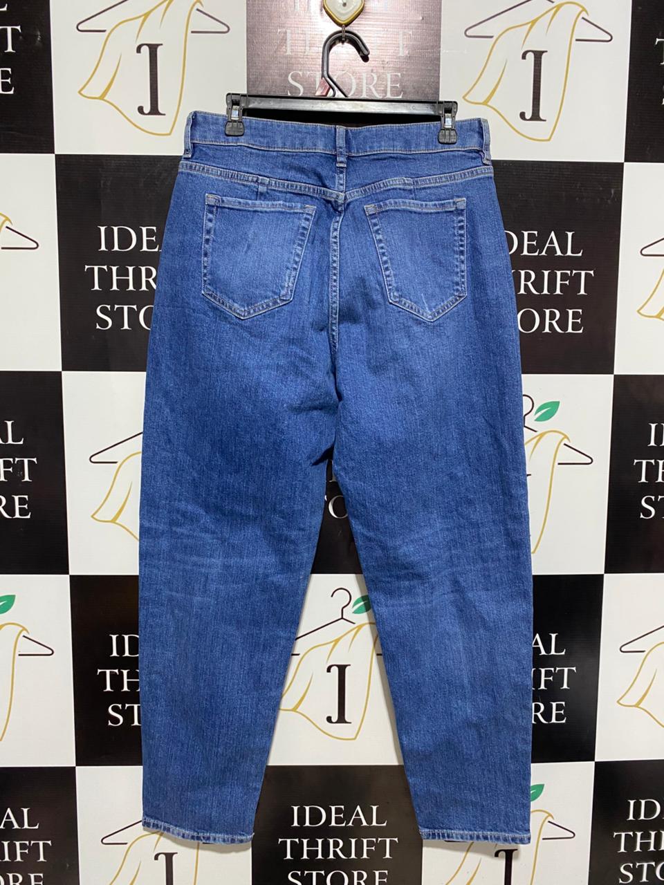 M&S |L| WAIST 31| CLASSIC MID-WASH SLIM STRAIGHT JEANS