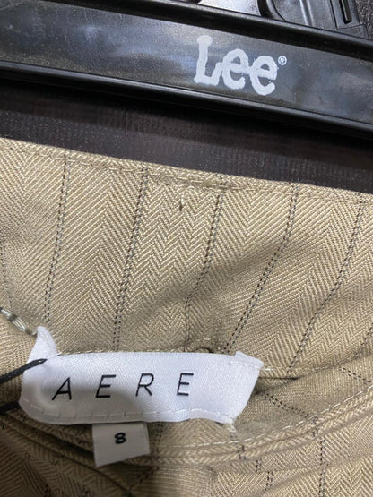 AERE |M| WAIST 28| PINSTRIPE HIGH-WAIST WIDE-LEG TROUSERS