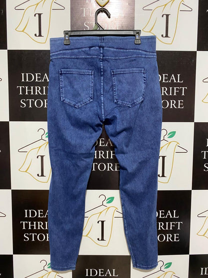 HALARA |XL| WAIST 34| HIGH-WAISTED STRETCH DENIM-STYLE LEGGINGS