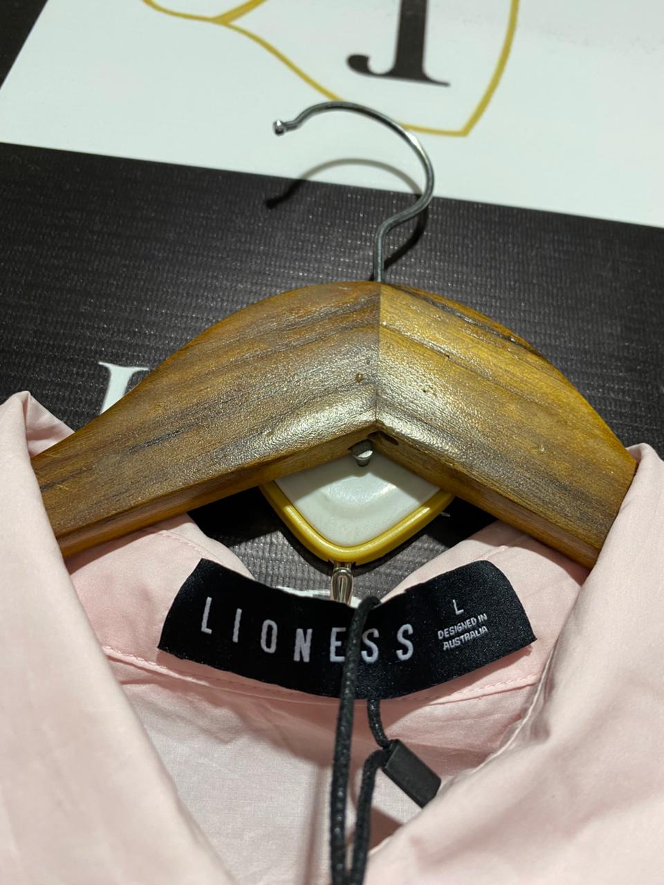 LIONESS |L| PALE PINK OVERSIZED COTTON SHIRT SET