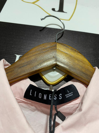 LIONESS |L| PALE PINK OVERSIZED COTTON SHIRT SET