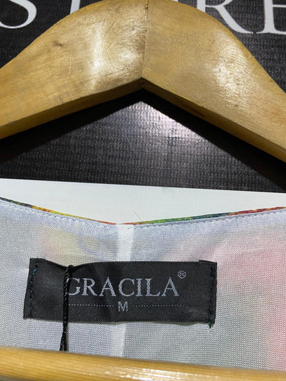 GRACILA |M| BUST 19| C6| ARTISTIC ABSTRACT WATERCOLOR TUNIC DRESS