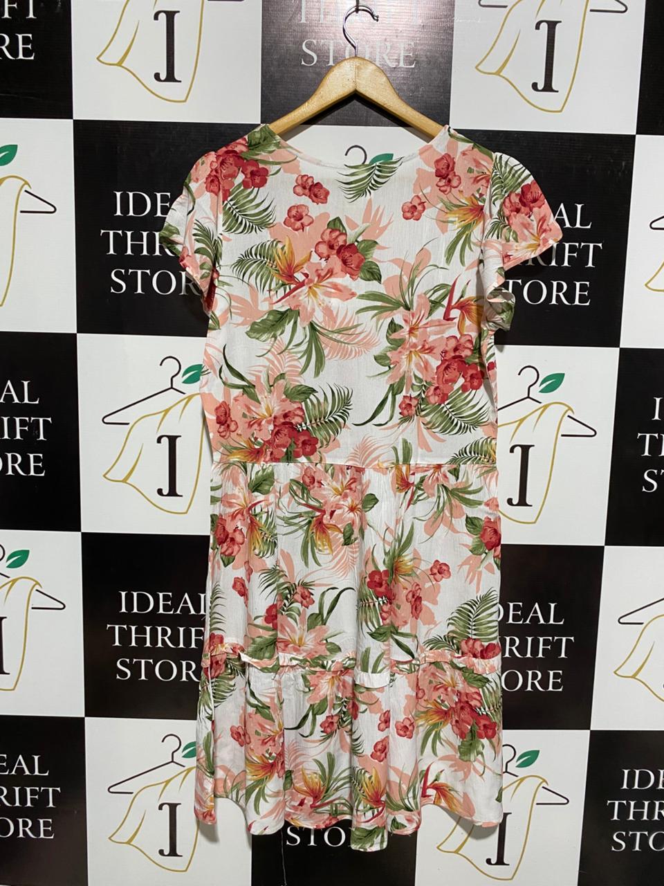 RIVERS |M| BUST 19| C3| SUMMER TROPICAL FLORAL MINI DRESS