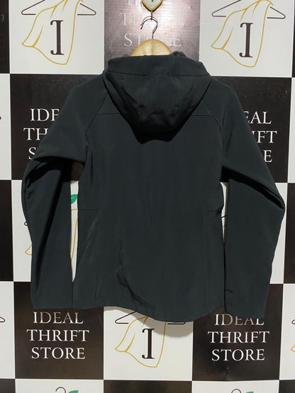 KATHMANDU |M| BUST 19| PREMIUM BLACK SOFTSHELL HOODED JACKET