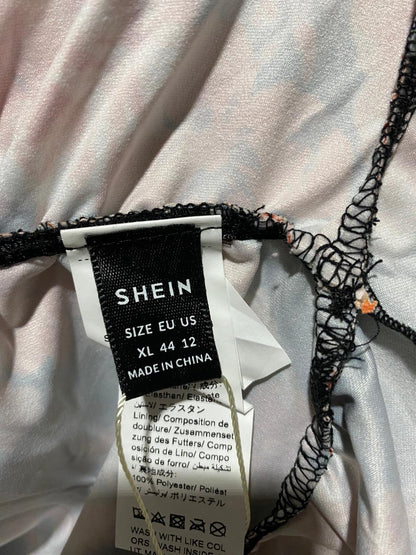 SHEIN |XL| BUST 17| ROMANTIC SATIN FLORAL MINI DRESS