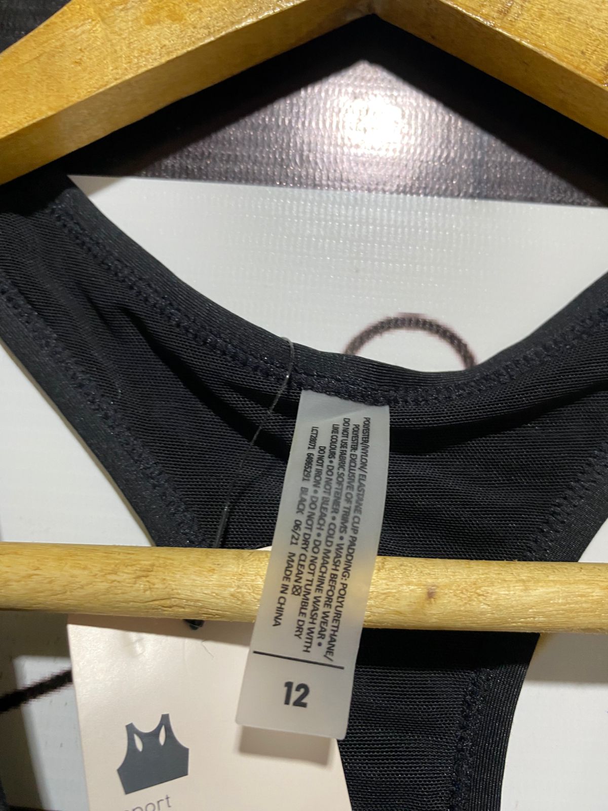 MOISTURE WICKING |L| BUST 14| HIGH-IMPACT ELITE TRAINING SPORTS BRA