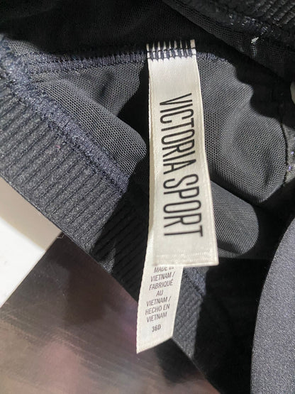 VICTORIA SPORT |XL| BUST 16| ALPHA HIGH-SUPPORT PERFORATED BLACK SPORTS BRA