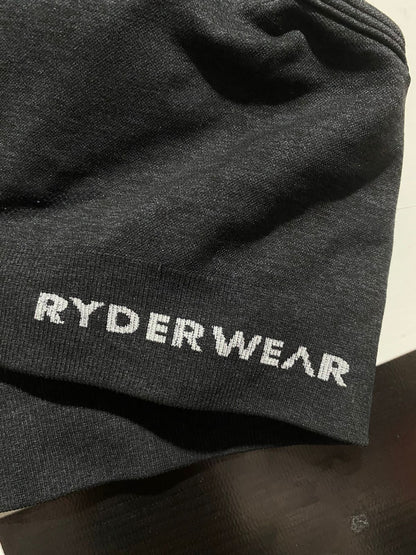 RYDER WEAR |L| BUST 14| EAMLESS CHARCOAL GREY RACERBACK SPORTS BRA