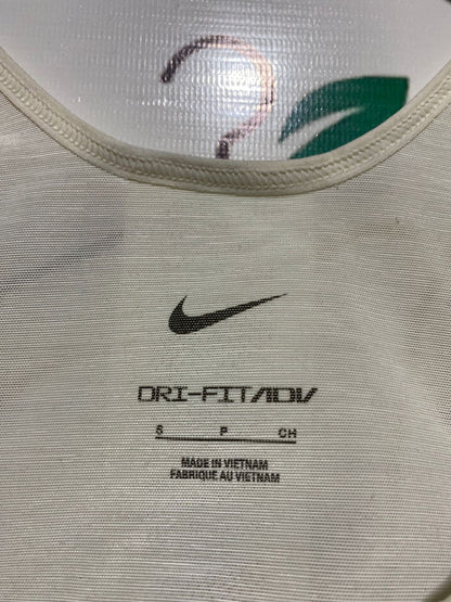NIKE |S| BUST 14| DRI-FIT ADV WHITE HIGH-SUPPORT PERFORATED SPORTS BRA