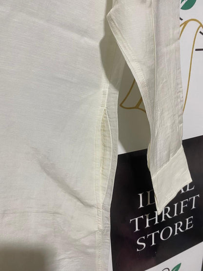 TRENERY |XL| BUST 23| WHITE OVERSIZED SHIRT DRESS