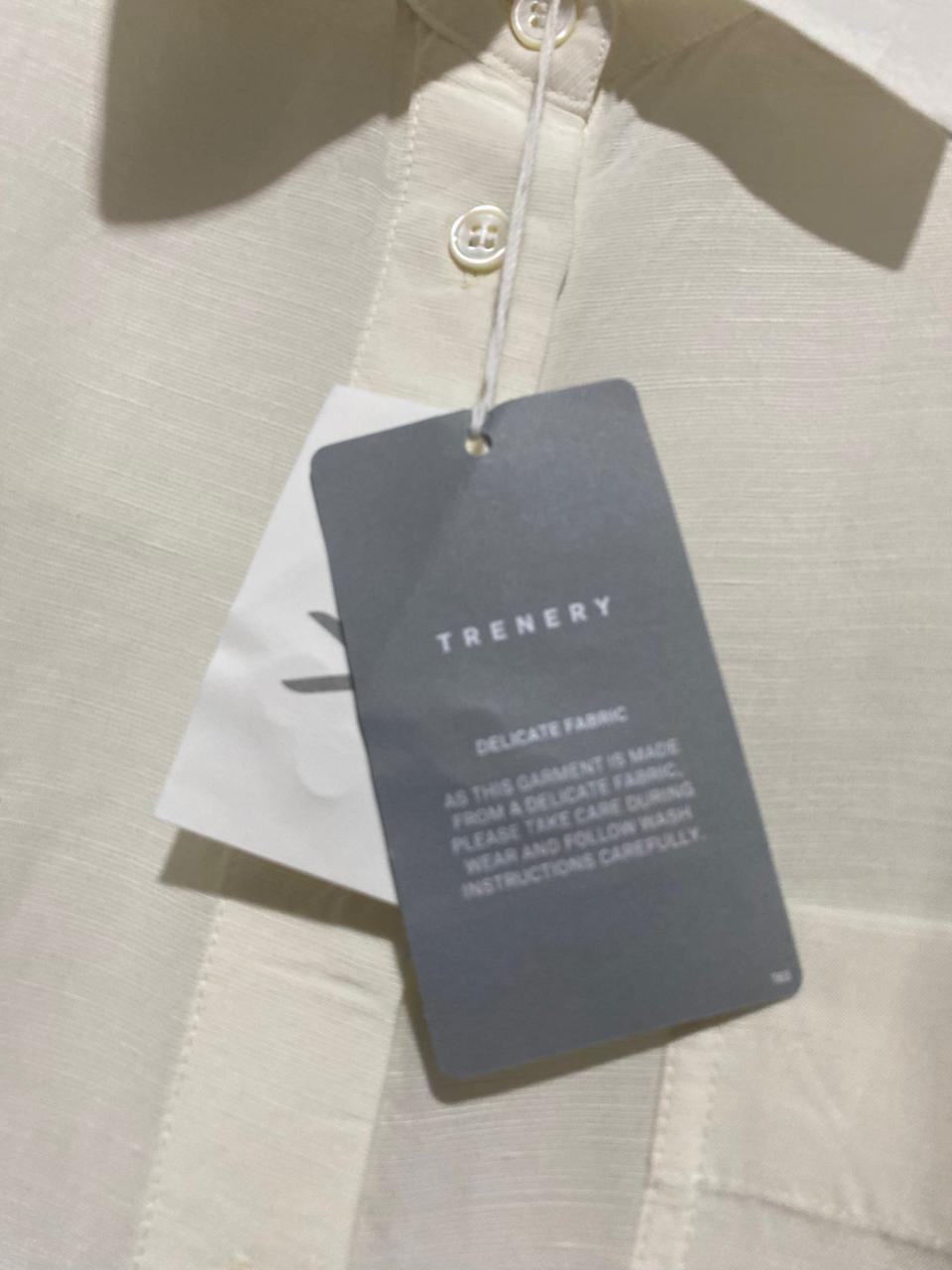 TRENERY |XL| BUST 23| WHITE OVERSIZED SHIRT DRESS