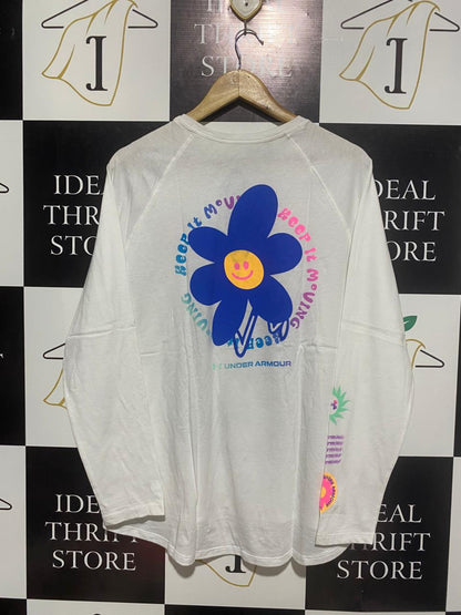 UNDER ARMOUR |XL| BUST 22|B12|UA Wordmark Floral Heavyweight Long Sleeve