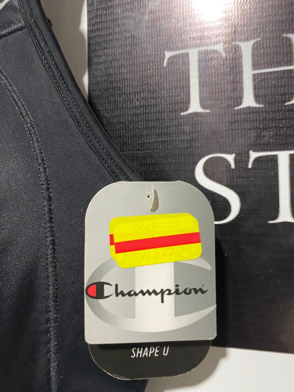 CHAMPION |L| BUST 16| BLACK HIGH-IMPACT FULL-FIGURE SPORTS BRA