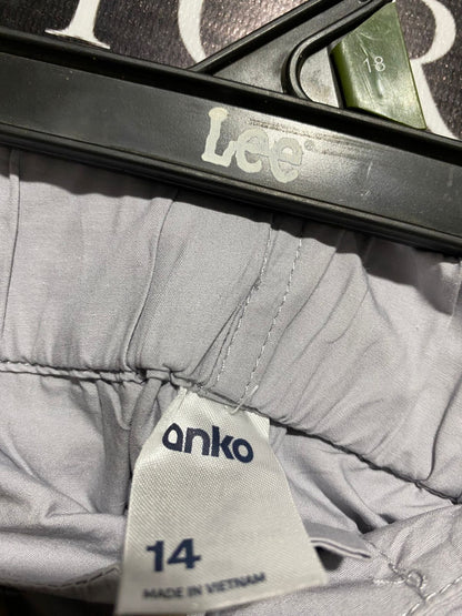 ANKO |XL| WAIST 34| CASUAL LIGHT GRAY WIDE-LEG CARGO PANTS - MULTI-POCKET UTILITY TROUSERS