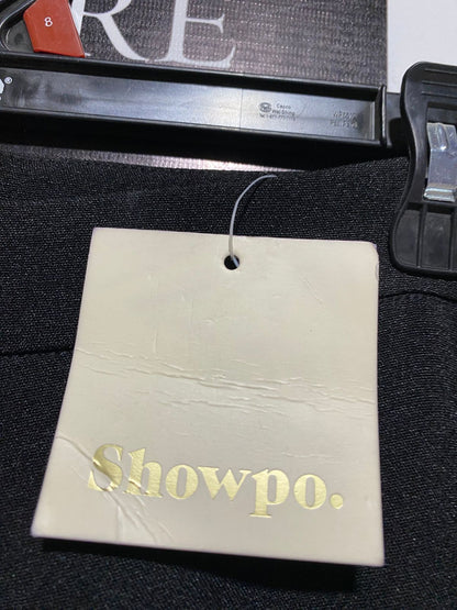 SHOWPO |XL| WAIST 32| BLACK WIDE-LEG TROUSERS