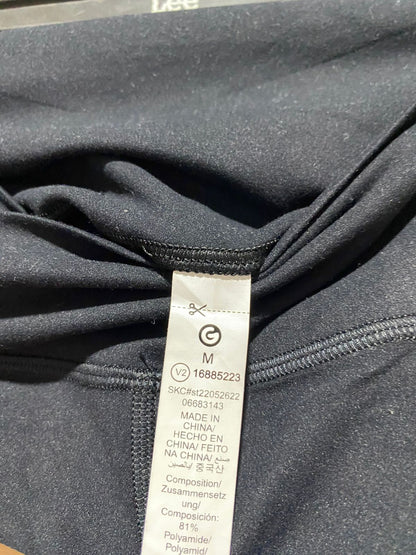 DOYOUEVEN |M| WAIST 24| BLACK SEAMLESS HIGH-NECK SPORTS CROP
