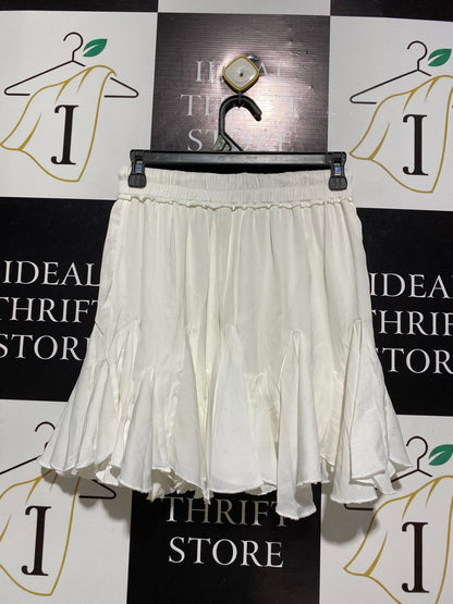 INDIKAH |M| WAIST 26| WOMEN'S BOHO WHITE MINI SKIRT