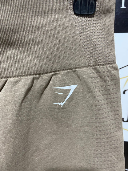 GYMSHARK |M| WAIST 28| TAN SEAMLESS LEGGINGS