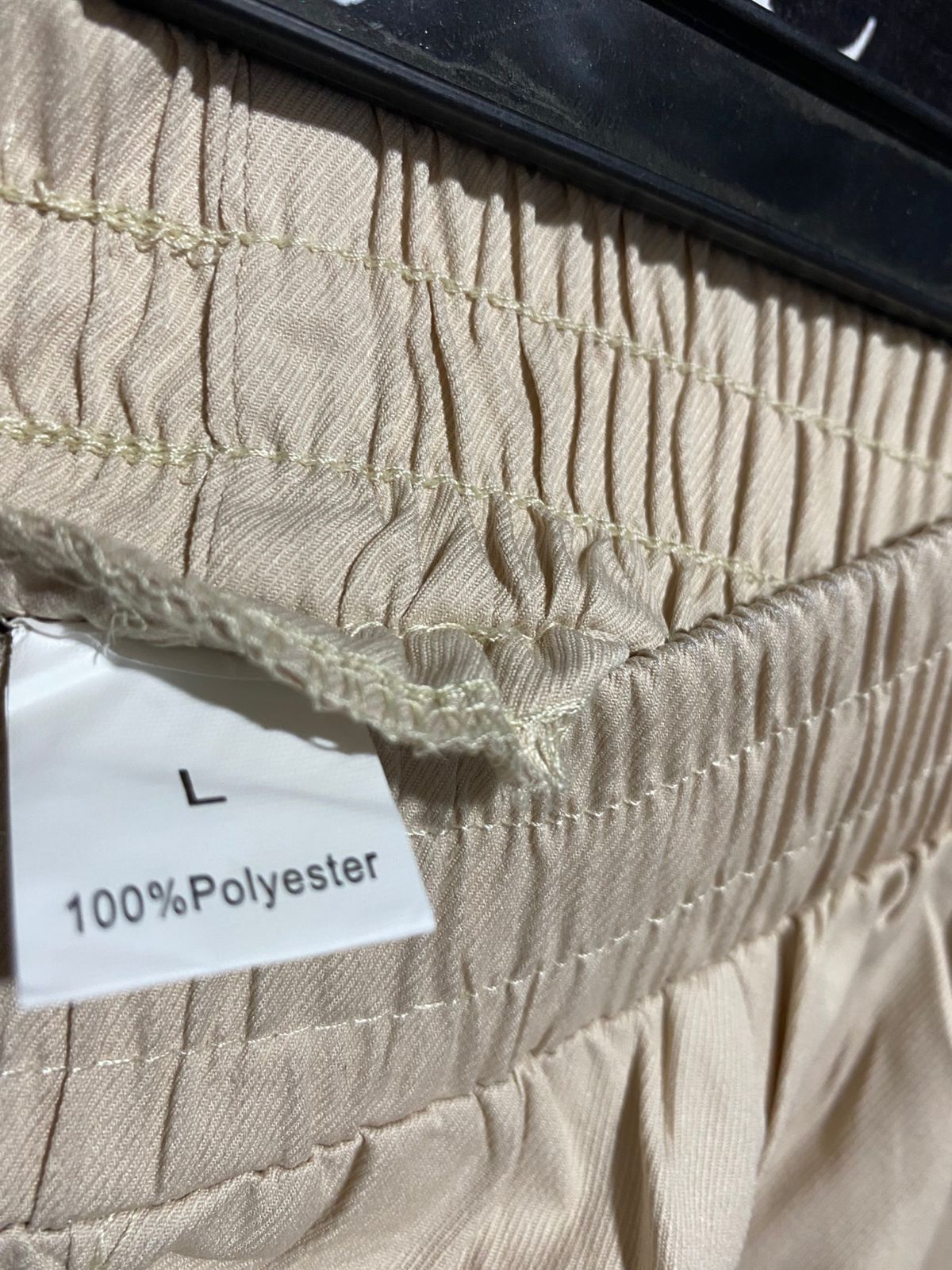 PREMIUM KHAKI CARGO JOGGER PANTS WITH ELASTIC WAIST AND CUFFS |L| WAIST 26|