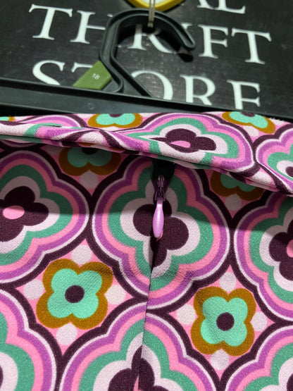 ZARA |L| WAIST 30| RETRO GEOMETRIC PRINT MINI SKIRT