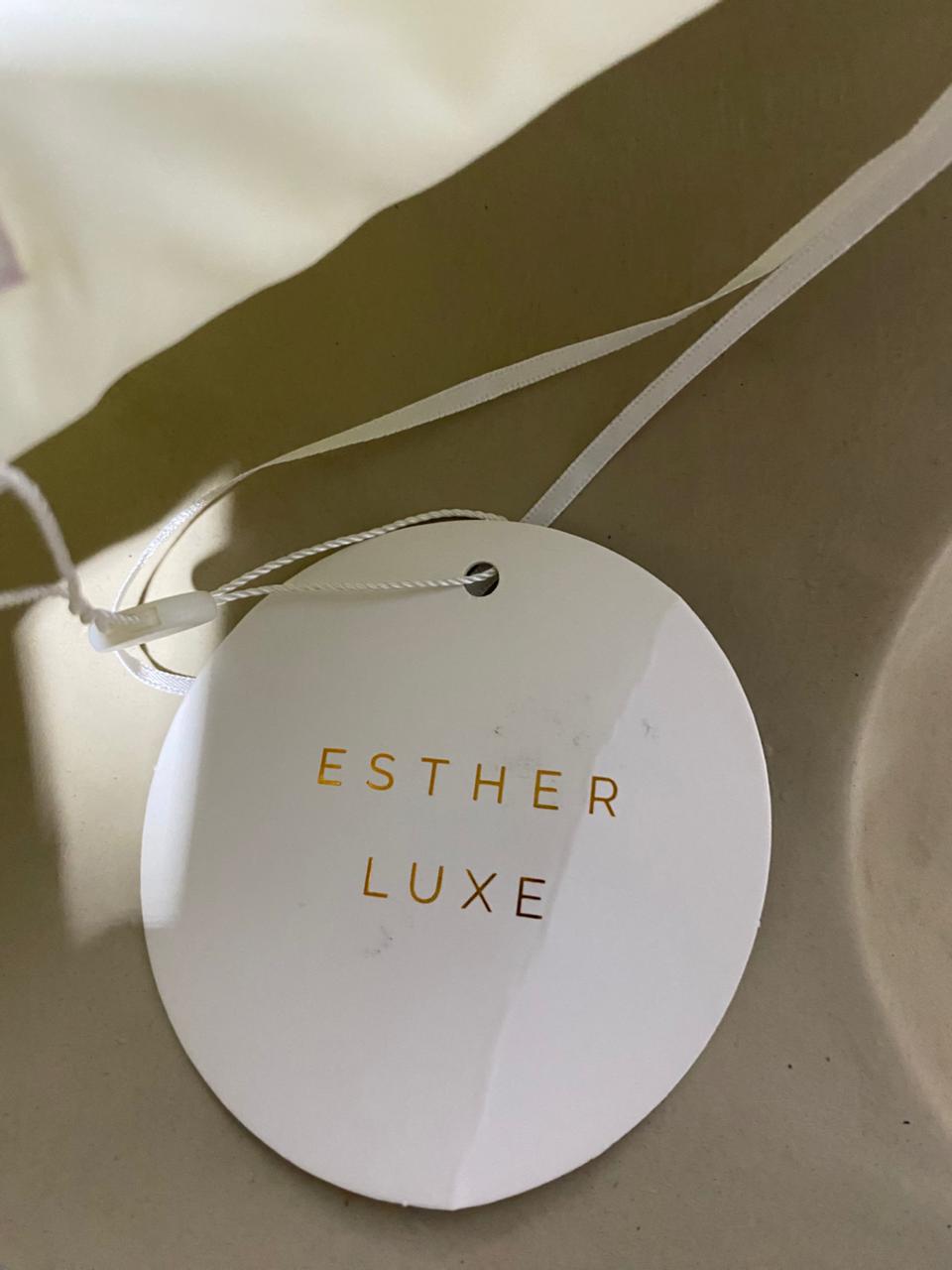 ESTHER LUXE |M| BUST 17| ELEGANT IVORY HALTER NECK MIDI DRESS WITH DRAMATIC HIGH-LOW HEMLINE
