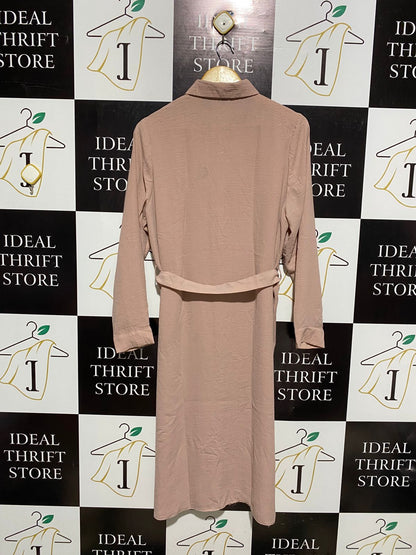 PRIMARK |XL| BUST 22| C3|  DUSTY ROSE BUTTON-DOWN SHIRT DRESS