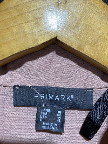 PRIMARK |XL| BUST 22| C3|  DUSTY ROSE BUTTON-DOWN SHIRT DRESS