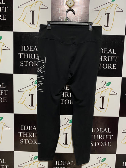 NIKE |XL| WAIST 34| BLACK HIGH-RISE ACTIVEWEAR TIGHTS WITH GRAPHIC LOGO
