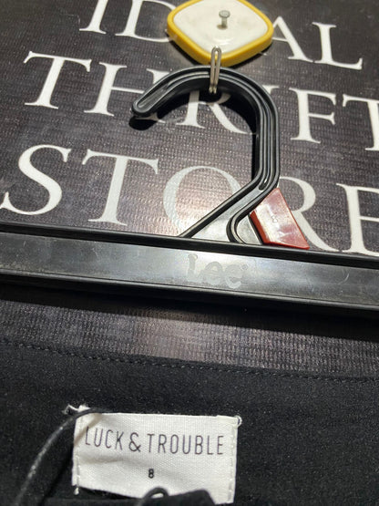 LUCK & TROUBLE |M| WAIST 28| CLASSIC BLACK TAILORED DRESS PANTS