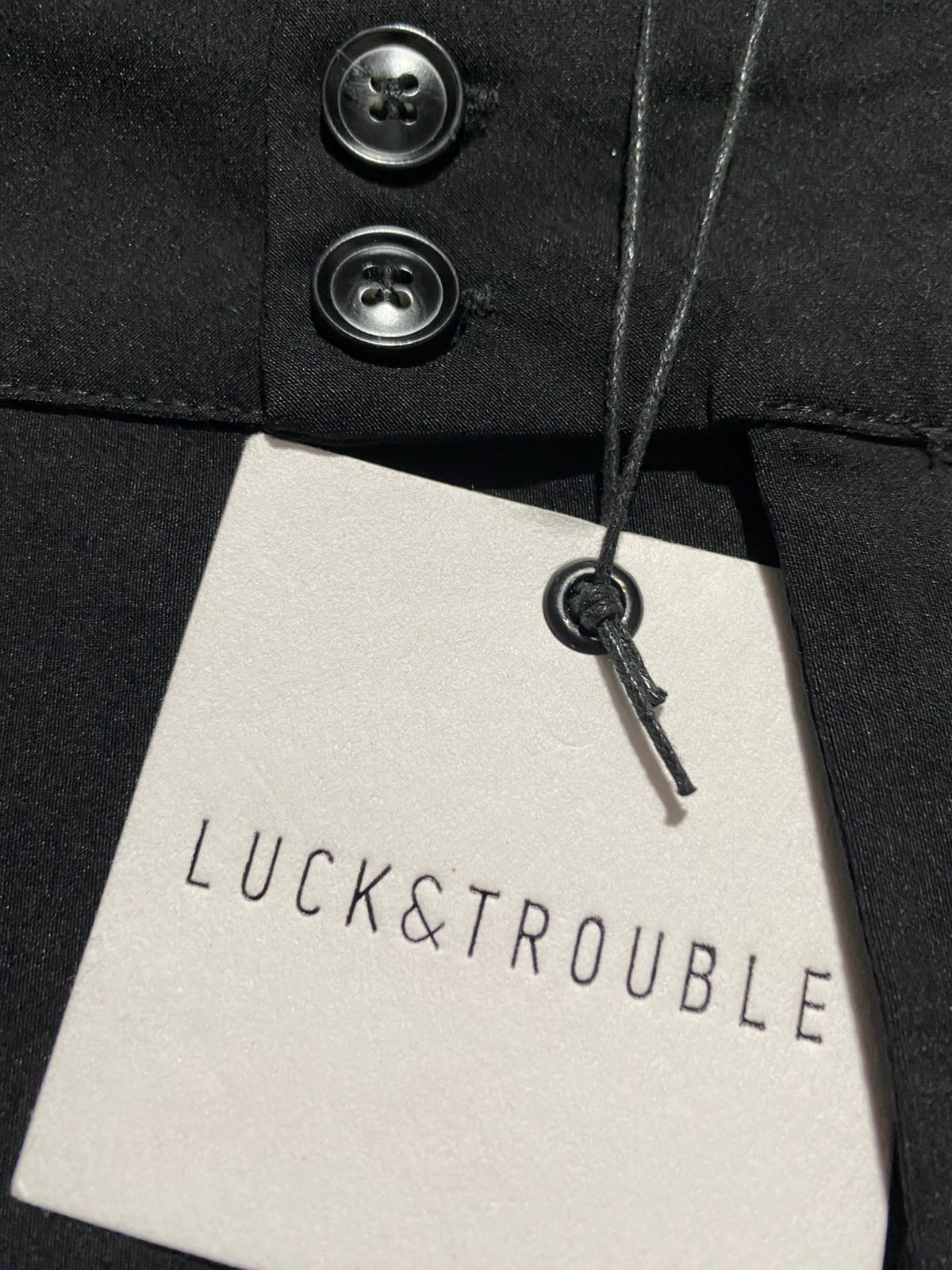 LUCK & TROUBLE |M| WAIST 28| CLASSIC BLACK TAILORED DRESS PANTS
