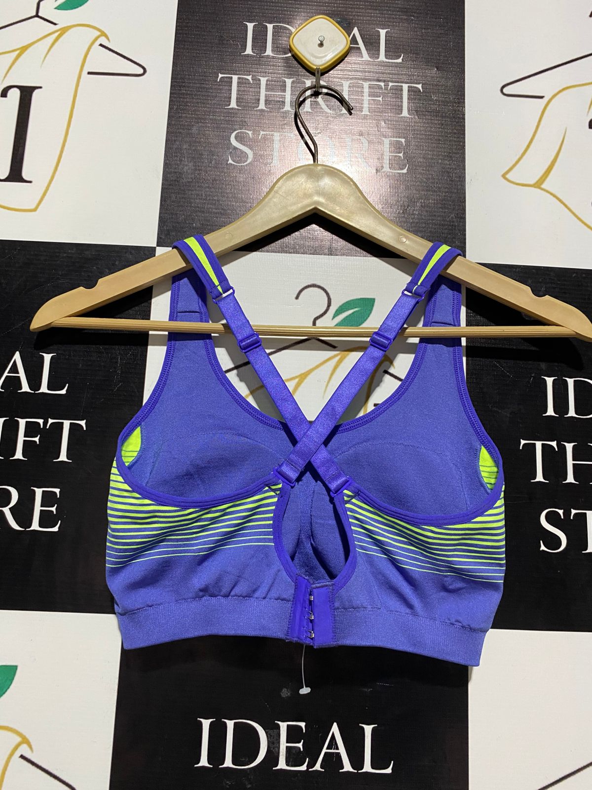 NEON GRADIENT STRAPPY SPORTS BRA |S| BUST 13|